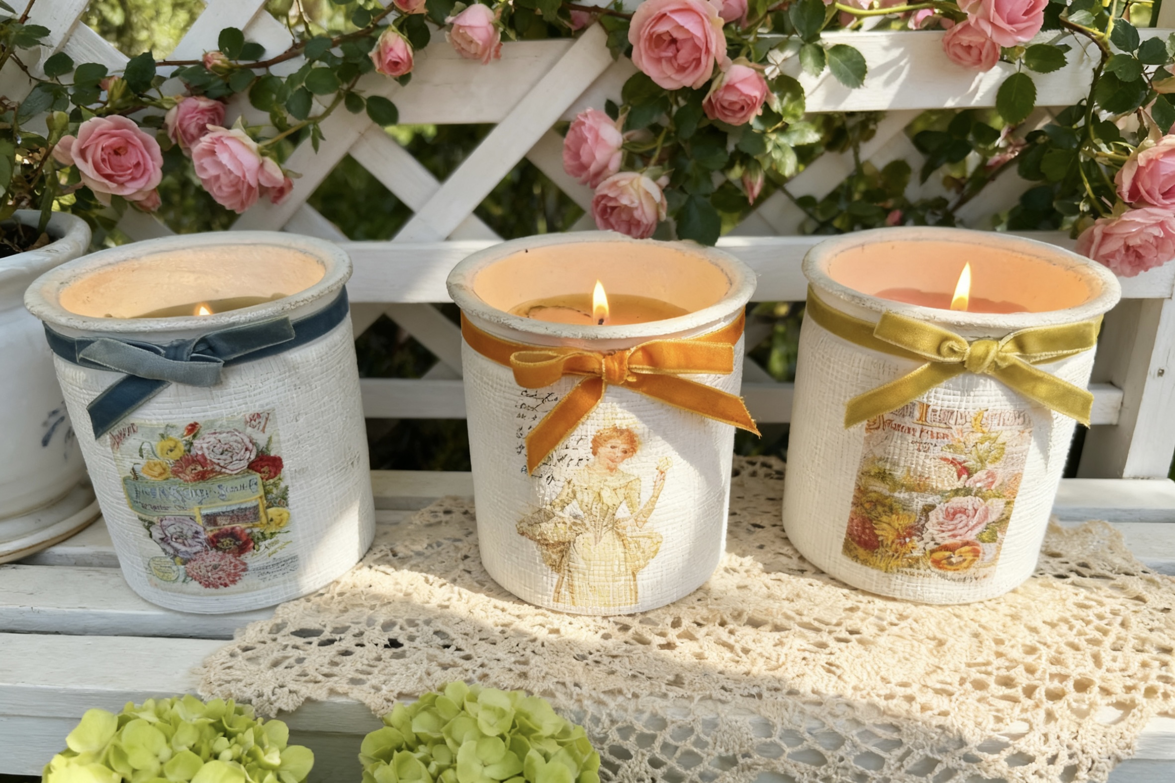 Decaled Ceramic Candle (1)